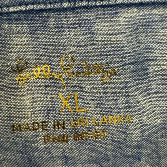 NWOT Lilly Pulitzer Pilar Tunic Linen Dress. Blue. Sz XL - Picture 8 of 12